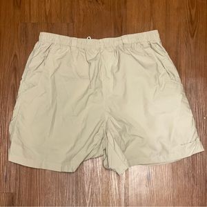 Men’s Columbia Khaki PFG Water Shorts Size Large
